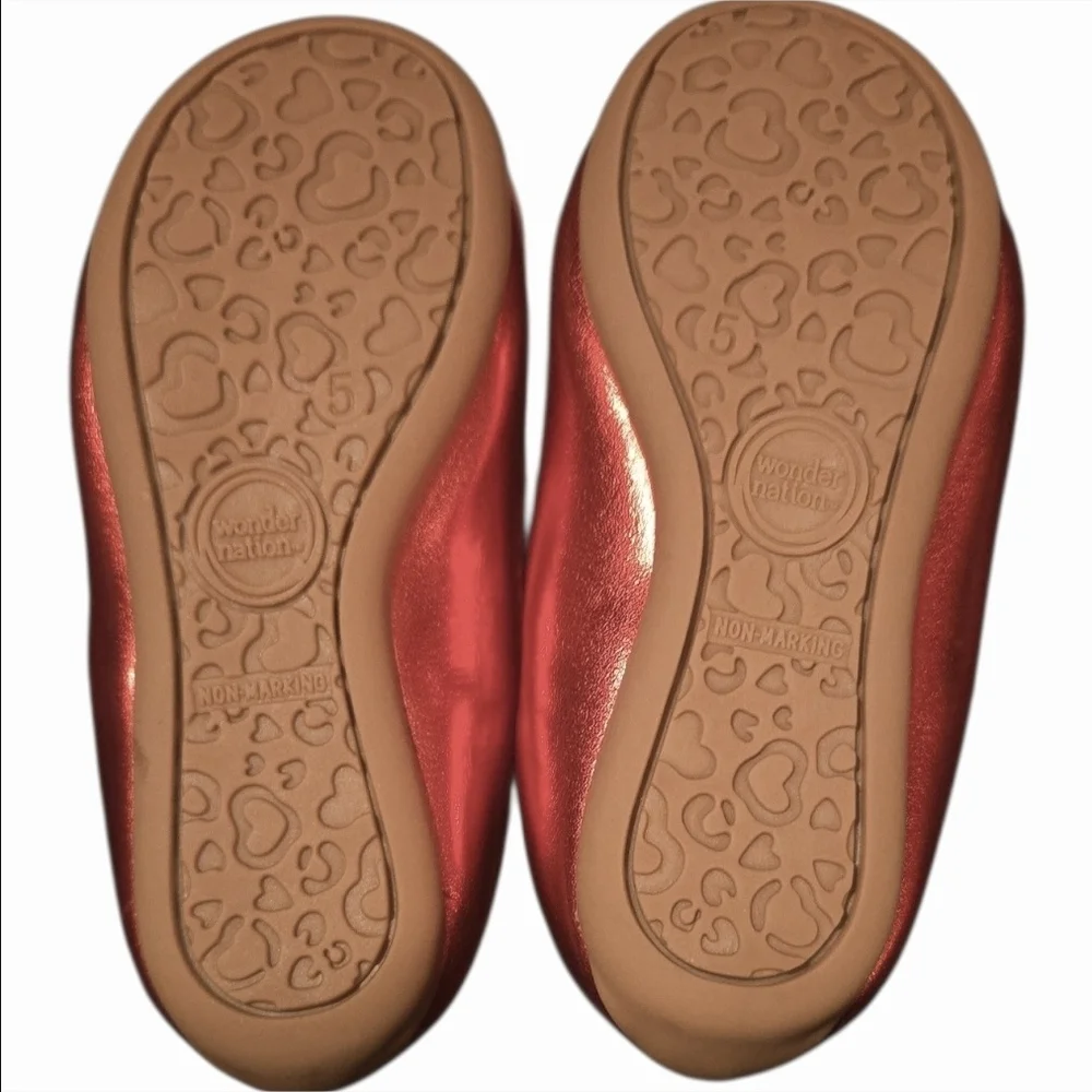 Wonder Nation Shiny Red Dress Shoes-Size 5 NWT